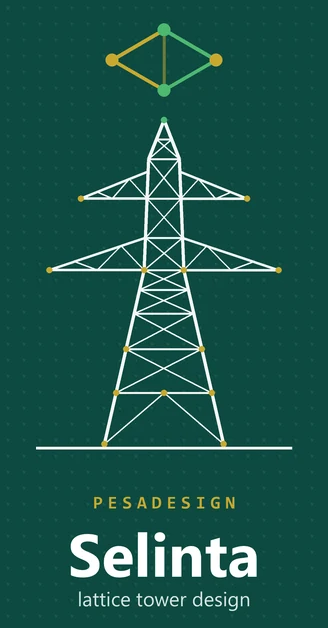 Selinta: lattice tower design, by PESADESIGN